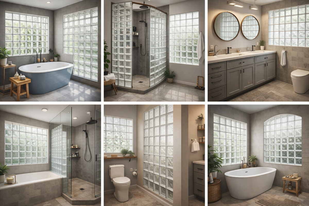 modern glass block windows